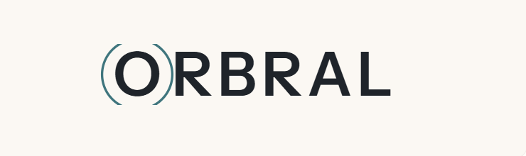 Orbral packaged text logo